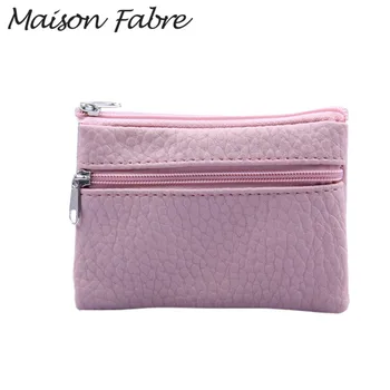 

Maison Fabre women wallet leather brand ladies Coin purse zipper Travel case Card Holder clutch small wallets for coins women
