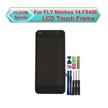 Para fly nimbus 14 fs456 display lcd com tela de toque com quadro digitador assembléia substituição com ferramentas + 3 m adesivo