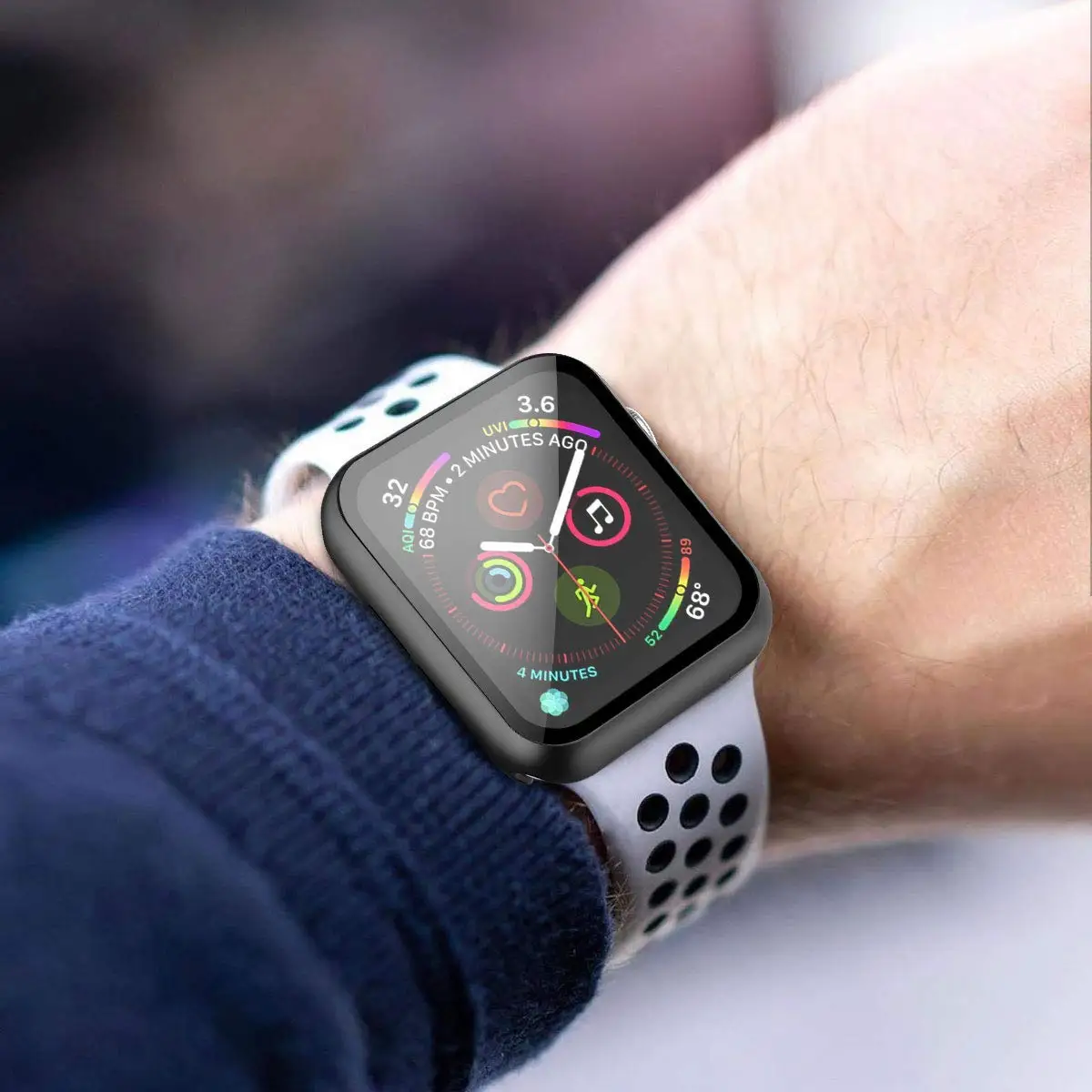 Чехол из поликарбоната для Apple Watch 5, 4, 3, защитный чехол для экрана 42 мм, 44 мм, 38 мм, 40 мм, ударопрочный защитный чехол