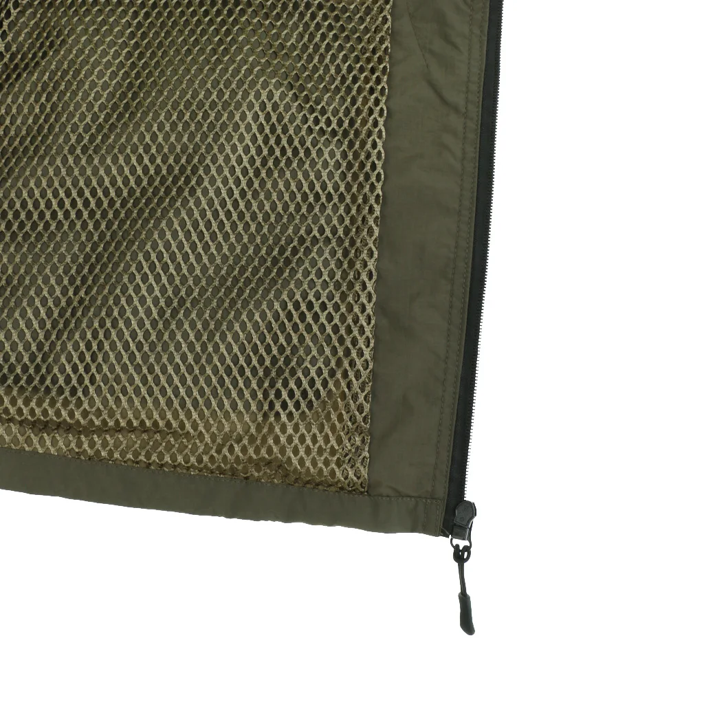 Multi-Pocket Breathable Mesh Vest Detachable Hat Life-Saving Fishing Vest for Fishing Hunting Photography 