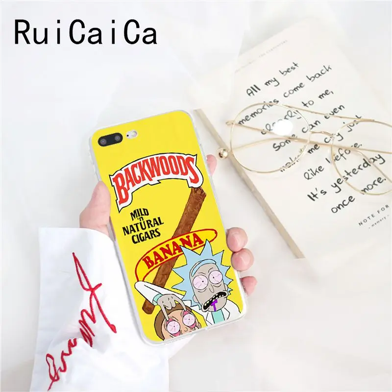 A5 Ruicaica rick and morty backwoods сигары силиконовый чехол для телефона iPhone X XS MAX 6 6s 7 7plus 8 8Plus 5 5S SE XR 10 - Цвет: A5