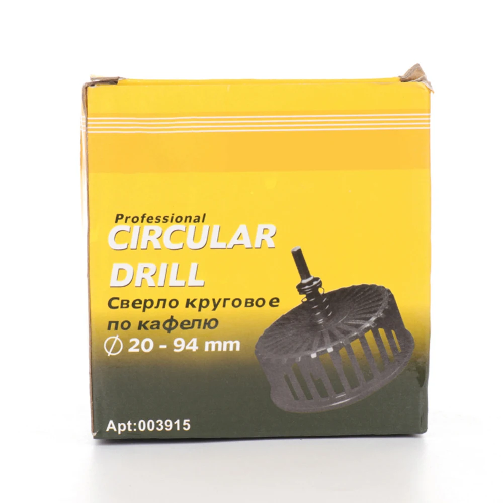 20-100mm Adjustable Circle Tile Cutter Hole Saw with Cover Woodwork Drill Tool Tile Hole Opener Cutter Saw Ceramic Cutter