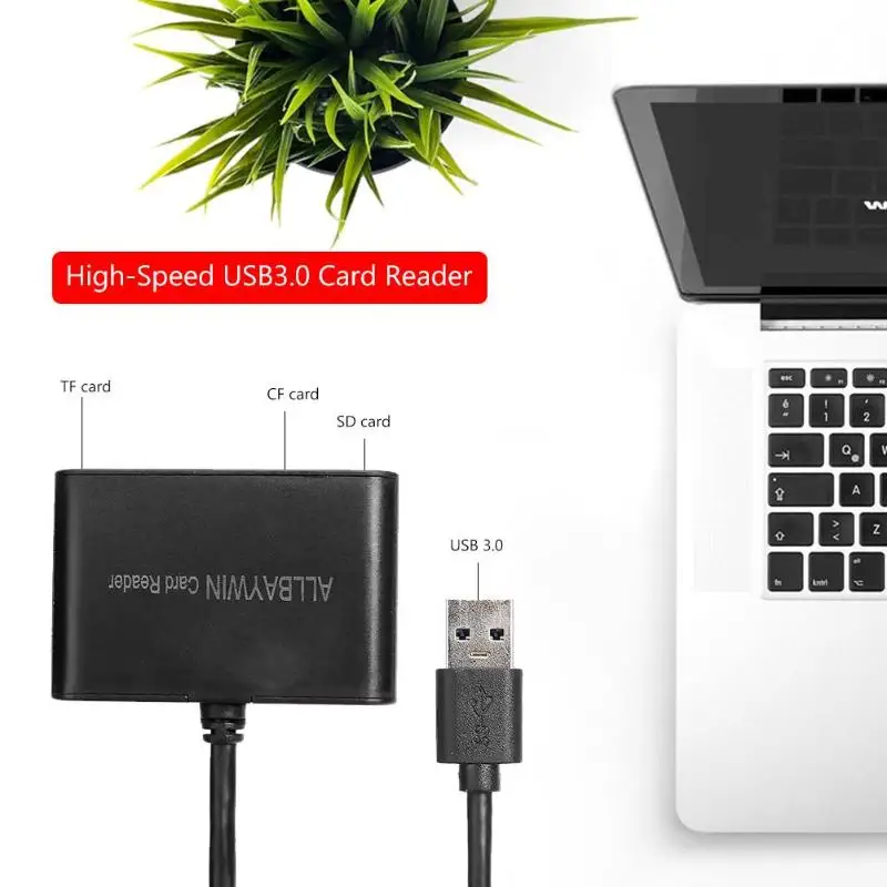 3 в 1 универсальная карта памяти+ TF карта+ CF карта высокоскоростной USB3.0 кардридер