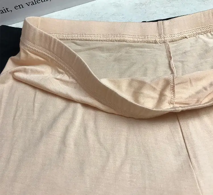 MAX 150KG Plus size High elastic gloss pants,anti chafing legs for larger pants Safety Short Pants women 309
