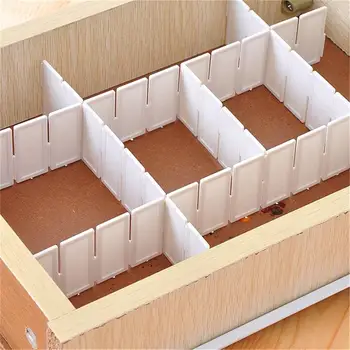 

6Pcs DIY Grid Drawer Divider Free combination drawer partition / finishing grid / drawer separator / storage partition