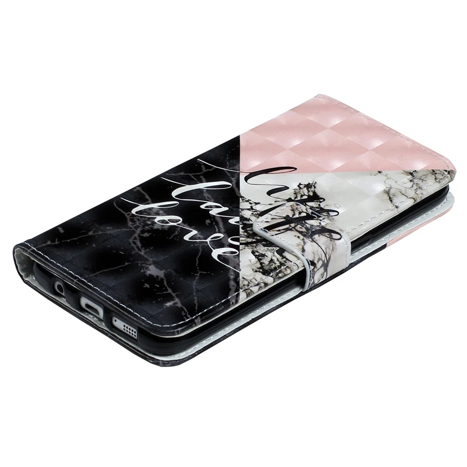 Чехол книжка с розовым треугольным бумажником для Samsung Galaxy S6 S7 Edge S8 S9 J4 J6 A21s Note 20 Pro