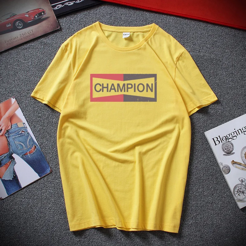Once Upon a Time в Голливуде Брэд Питт фильм футболка Летняя уличная Camisetas Hombre хлопковая Футболка мужские модные топы - Цвет: Цвет: желтый
