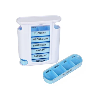 

Pill Box Organizer Tablet Holder 7 day Week Medicine Tablet Drug Holder Storage Box Pill Box Case Organizer Container Kit