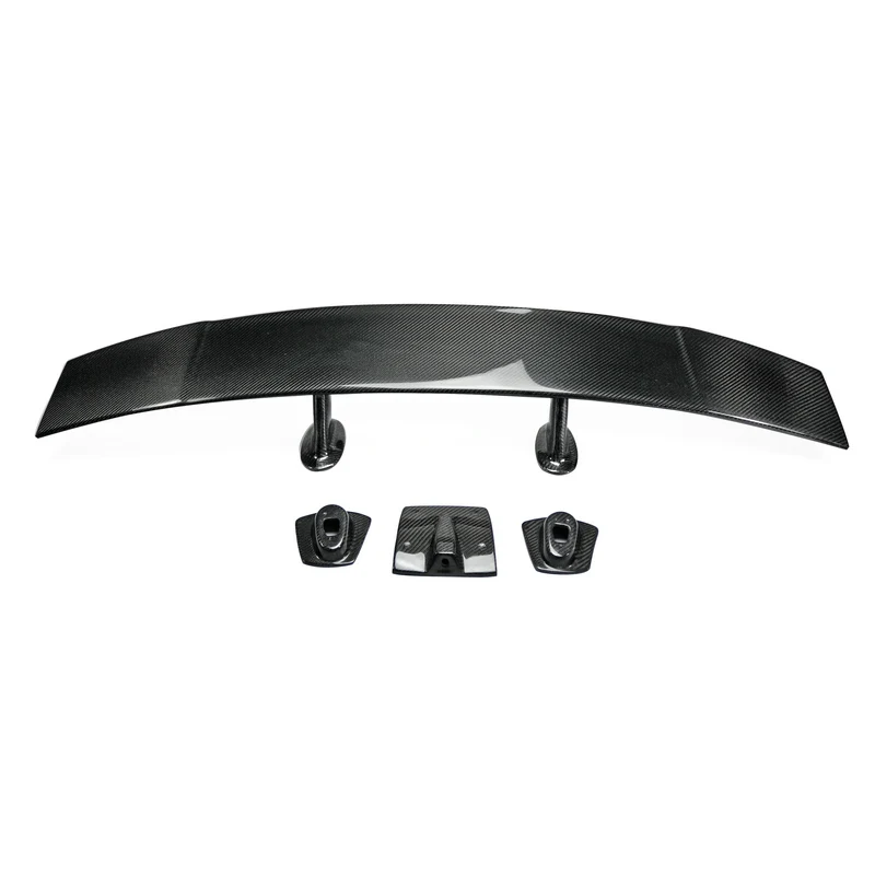 

US Warehouse Carbon Fiber Toro Style Rear Spoiler Splitter With Rear View Camera Pot For Lamborghini Gallardo LP550-LP570 DMC