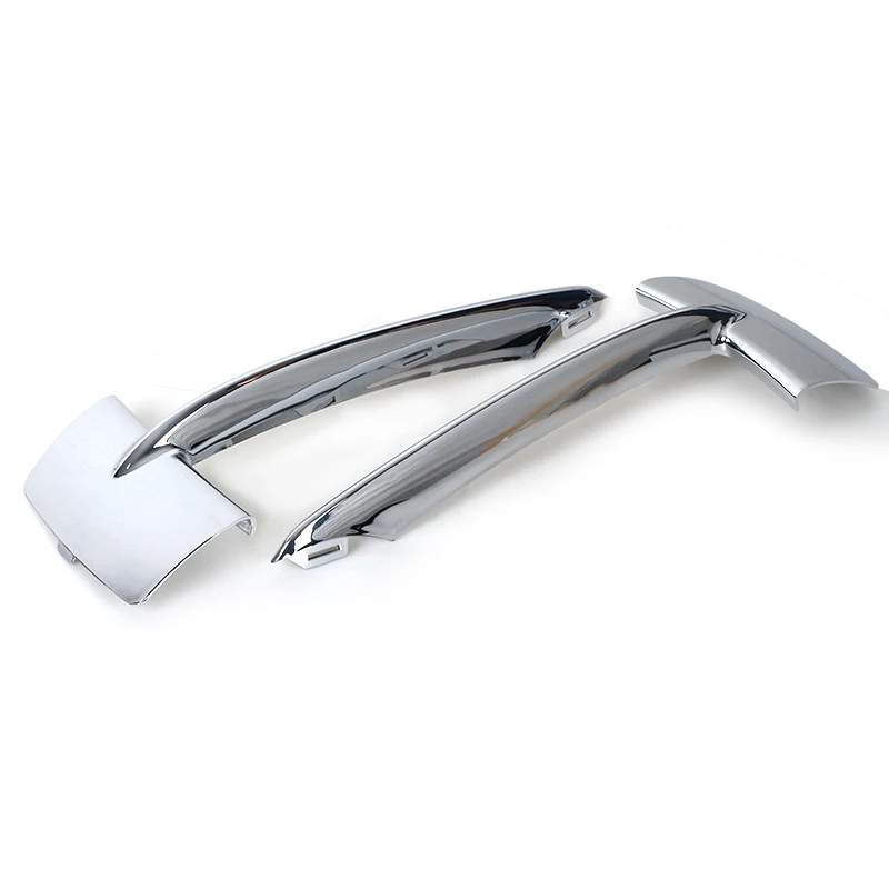 Car bumper spoiler bumper lip bumper strip bumper lip decoration front bumper decoration front bumper cover K-Car Front Bumper Grille Trim Chrome For BMW F15 X5 2014 2015 51117325395 51117325396