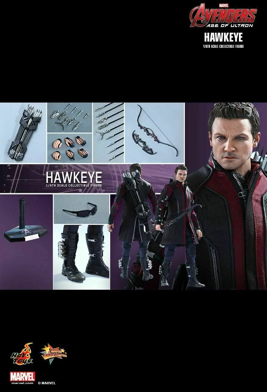 Горячие игрушки 1/6 hawkeye клинтовый Бартон фигурка|Игровые фигурки и трансформеры| |