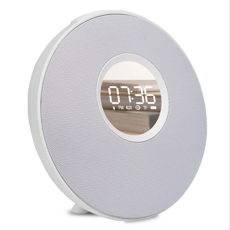 

Digital Alarm Clock,Bluetooth Speaker Radio Alarm Clock for Bedrooms,Dual Alarm Clock with FM, TF, Sleep Timer,Temperature,Loud