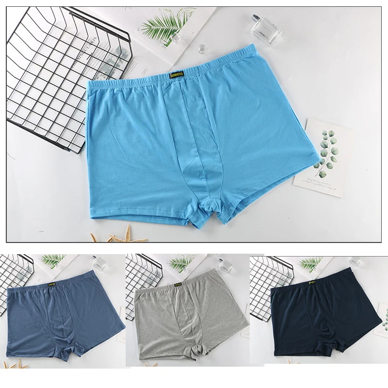 

2019 New Men's Boxer Pantie Underpant Lot big size Loose Under Wear Large Short Cotton Plus 6XL 7XL 8XL Underwear Boxer Male