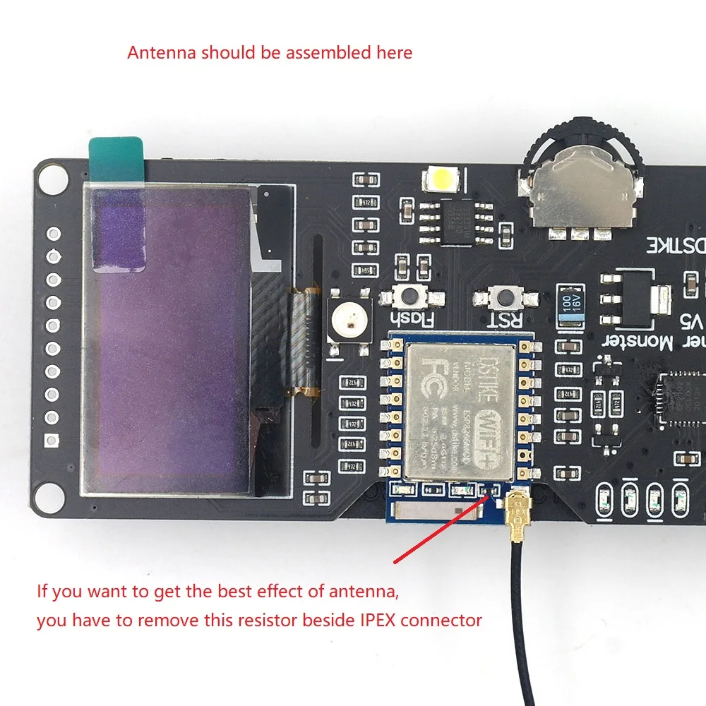 DSTIKE Wi Fi Deauther Monster V5 | Макетная плата ESP8266 18650 Защита от обратного хода Антенна Чехол