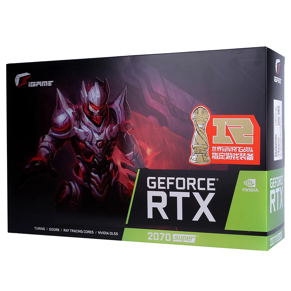 Цветная видеокарта iGame GeForce RTX 2070 SUPER Advanced OC E-sports Gaming, 8 ГБ, GDDR6, RGB, дышащая легкая графическая карта