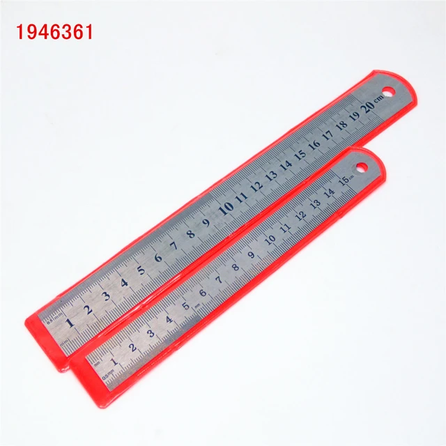 Double Side Stainless Steel Straight Ruler Metric Rule Precision Measuring  Tool 15cm/6 inch 30cm/12 inch School Office Supplies - AliExpress