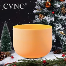 CVNC 10 дюймов E Солнечная желтая Чакра кварцевый Поющая чаша
