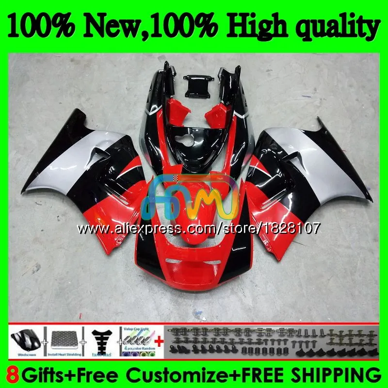 Корпус для SUZUKI RGV250 SAPC VJ22 серебро красные 92 93 94 95 96 66BS. 22 RGV-250 VJ21 всю 22 RGV 250 1992 1993 1994 1995 1996 обтекатель - Цвет: No. 1