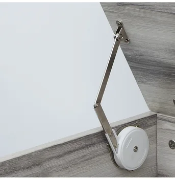 

Tatami wooden box cabinet folding hydraulic hinge support cabinet spring door hardware hinge