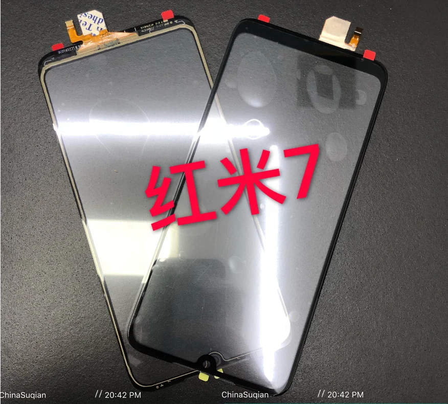 Redmi7 Outer Screen For Xiaomi Redmi 7 Digitizer Sensor Front Touch Panel LCD Display Out Glass Cover Repair Replace Parts