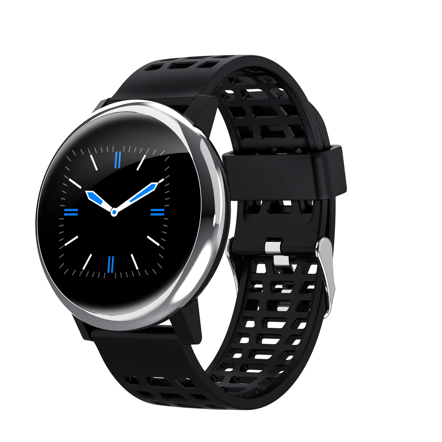 silver COXRY, спортивные Смарт-часы, мужские, Bluetooth, часы для здоровья, женские, фитнес, пульсометр, наручные часы, кровяное давление, умные часы, IOS, Android - Цвет: silver
