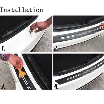 

Carbon Fiber Pattern Sticker Car Sticker Bumper Guard Decor Sticker Car Trim