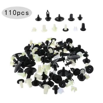 

2020 New 110 Pcs Fenders Door Hood Bumper Trim Plastic Clip Body Retainer Assortment For Toyota No22