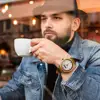 Couple Watch BOBO BIRD Wooden Simple Fashion Leather Wristwatch Men And Women Personality Timepiece Great Gift Reloj Luminous 3