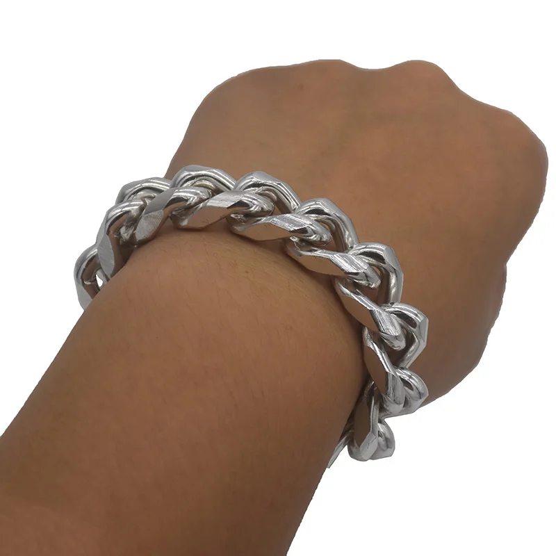 

Unisex Chain Bracelet Bangle Gothic Charm Bracelets Men Jewelry Hip Hop Pulseras Femme Pulsera