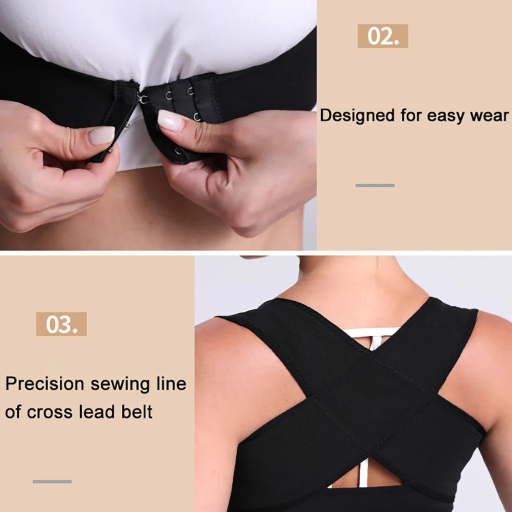 Brace Support Belt Adjustable Back Posture Corrector Posture Corrector Back Shoulder Support Correct Posture Belt#BZP