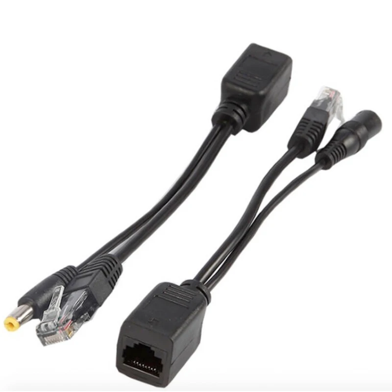 Кабель адаптер PoE разъемы пассивный кабель питания Ethernet PoE адаптер RJ45 инжектор+ сплиттер комплект 5 в 12 в 24 в 48 в