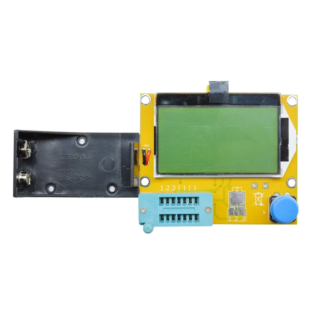 Mega328 Meter Transistor Tester Diode Triode Capacitance Digital V2.68 MOS/PNP/NPN LCR LCD Screen Tester LCR-T4 Type 1