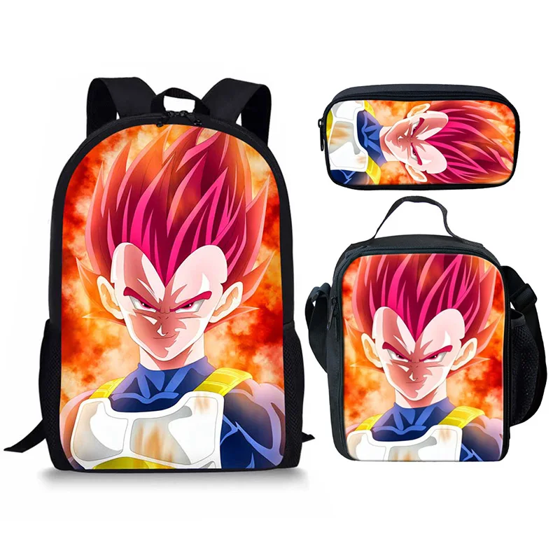 HYCOOL Dragon Ball рюкзак комплект из 3 предметов легкий прочный модная детская школьная книга Ланч карандаш сумки аниме узор Лучшие подарки