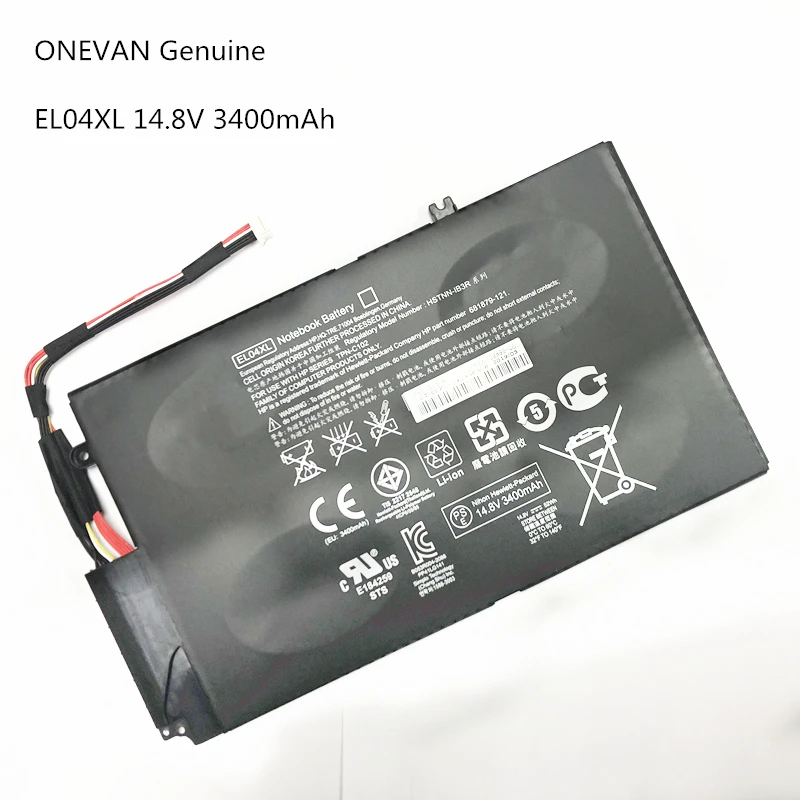 ONEVAN EL04XL батарея для hp EL04 HSTNN-UB3R HSTNN-IB3R 681949-001 аккумулятор большой емкости аккумулятора ENVY 4 4-1035tx 4-1039TX 4-1030CA серии батарея