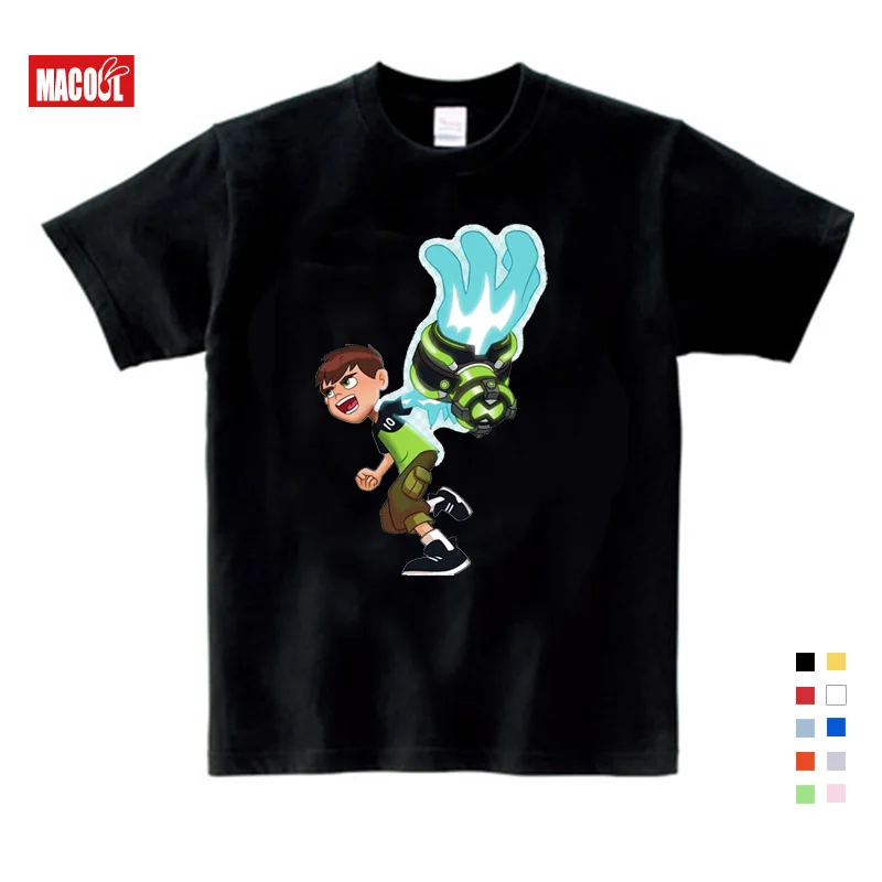 Лидер продаж; модные детские толстовки с капюшоном Omnitrix Ben 10; Одежда для мальчиков; толстовки и свитера для малышей; От 2 до 8 лет с рисунком аниме для мальчиков и девочек - Цвет: Kids T-shirt