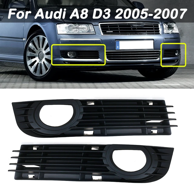 Grille De Pare-chocs Avant Droit Pour Audi A8 D3 (2005–2010) – Pièce Neuve Compatible, Sans Marque/générique – Design Avant Droit