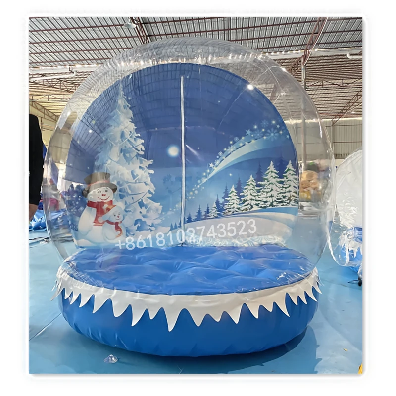 GiantChristmasPhotoBoothInflatableSnowGlobeHirePeopleInside