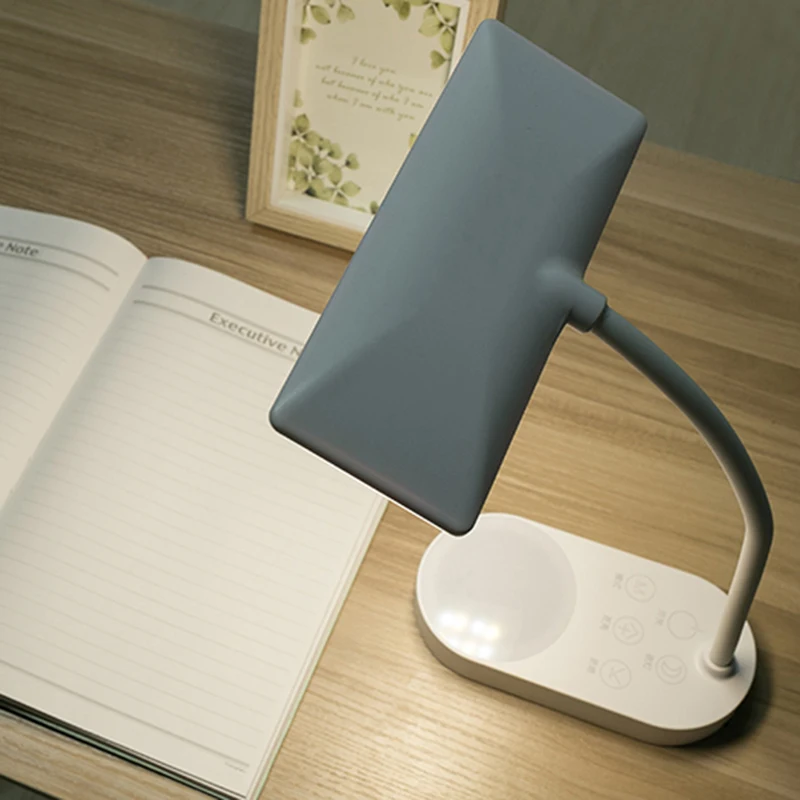 Инновационная двойная лампа дизайн Usb зарядка 5 остановок Холодный/теплый свет настольная лампа Светодиодная настольная лампа Flexo Гибкая лампа