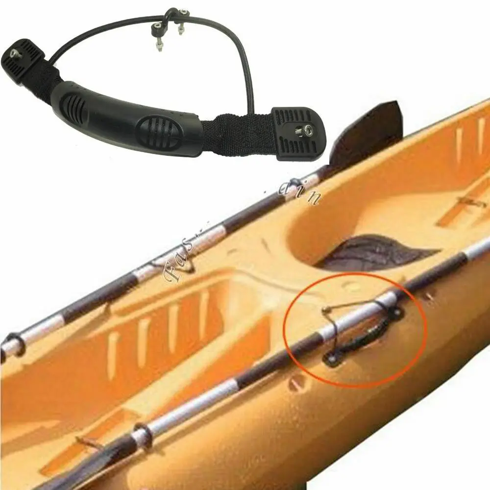 Kayak Canoe Fishing Boat Side Mount Carry Grab Handle & Bungee Cord