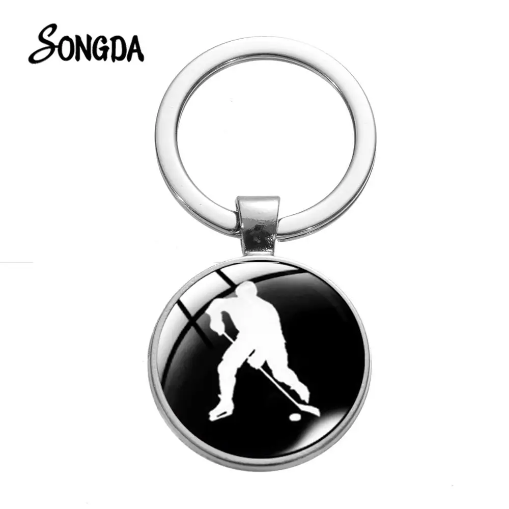 Играть в хоккей с художественной печатью брелок Golf I надписью Love хоккейной