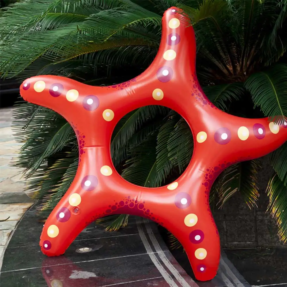 MrY Inflatable Starfish Shape Swimming Ring Float Swimming Circle Children Beach Summer Water Party Toy Pool Float Circle