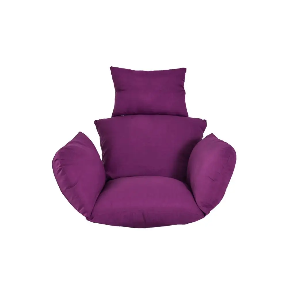 Качели подвесная Корзина Подушка для сиденья подвесное кресло подушка для дома Декор подушки для кресла качалки коврики Подушка для садового кресла - Цвет: purple