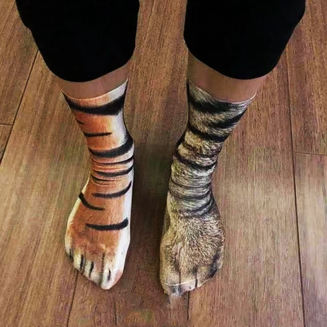 Носки с рисунком куриных лап