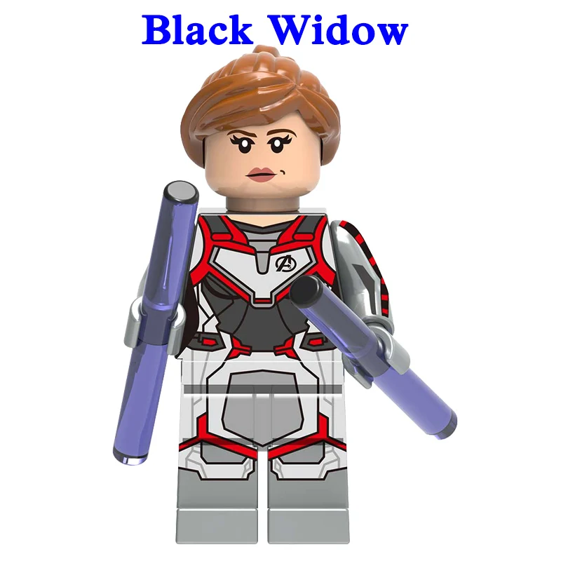 Black Widow 1 шт. фигурка супергероя Мститель конец игры капитан Марвел муравьица ОСА Скарлет ведьма строительные блоки игрушки-Халк для детей - Цвет: Black Widow