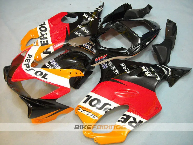 Литье под давлением ABS Обтекатели комплект подходит для Honda CBR600 FS F4i 2001 2002 2003 2004 01 02 03 04 комплект кузова белый - Цвет: orange