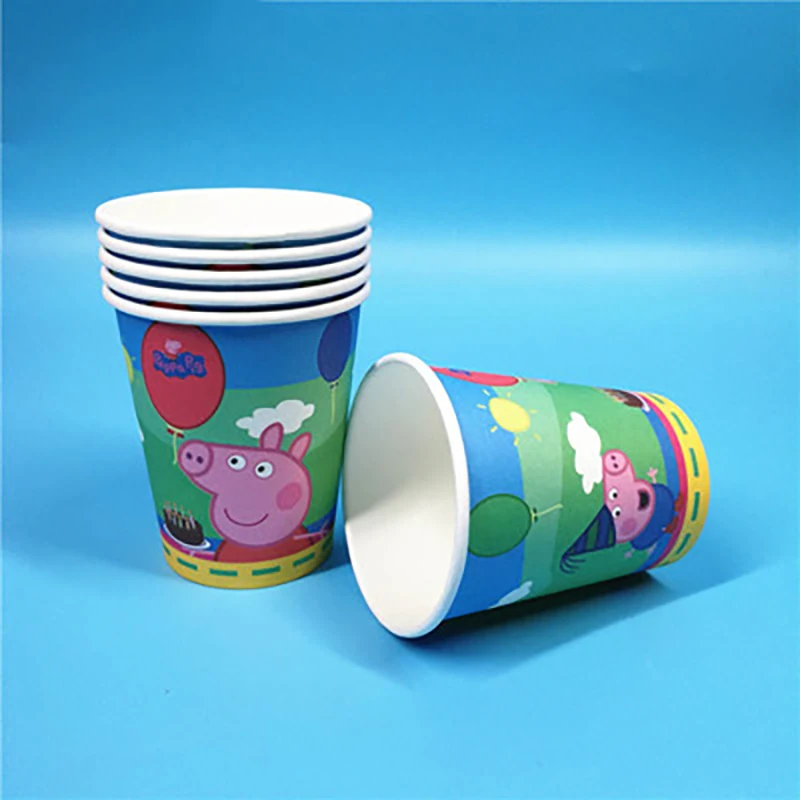 Peppa игрушки "Свинка" Джордж Свинка Пеппа семейный набор папа мама фигурка оригинальная Pelucia аниме Свинка Пеппа вечерние украшения игрушки - Цвет: 8pcs