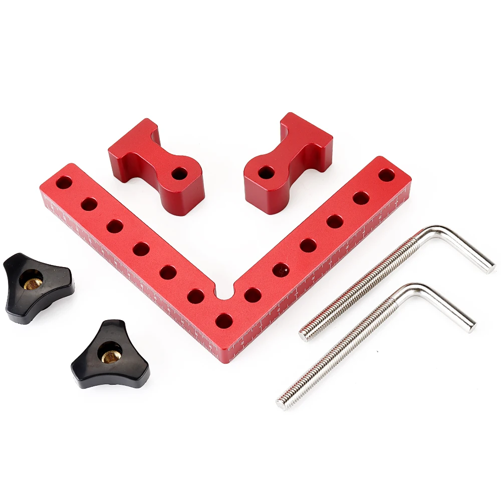 

Drillpro Woodworking Tool Precision Clamping L-Shaped Auxiliary Fixture Splicing Board Positioning Panel Fixed Clip Square Ruler