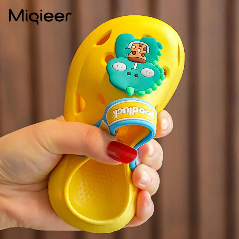 Kids Clogs Mules Summer Baby Boys Girls Sandals Cartoon Flat Heel Garden Beach Slippers Shower Flip Flop For Toddler Zuecos