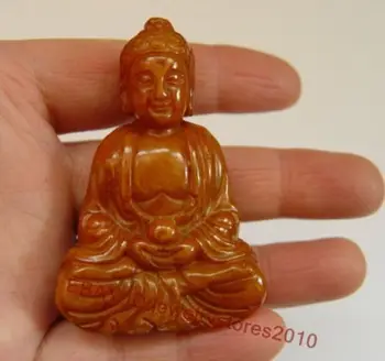

CHINESE HANDWORK CARVING BUDDHA old JADE STATUE