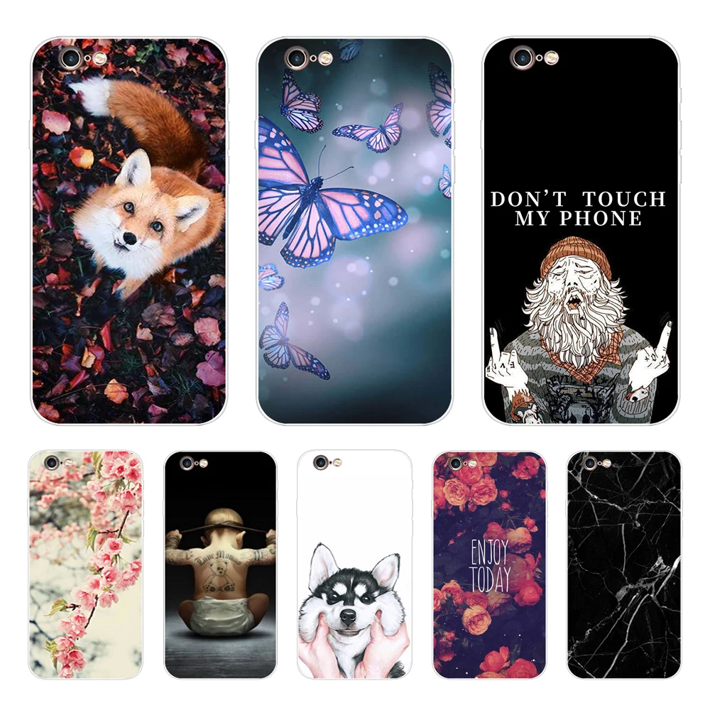 Custodia Per Iphone 5 5S Se 4 4S Custodia Soft Touch Tpu Cover Per Telefono Per Apple Iphone 6 S 6 S Plus Fundas Coque Etui Paraurti Marmo